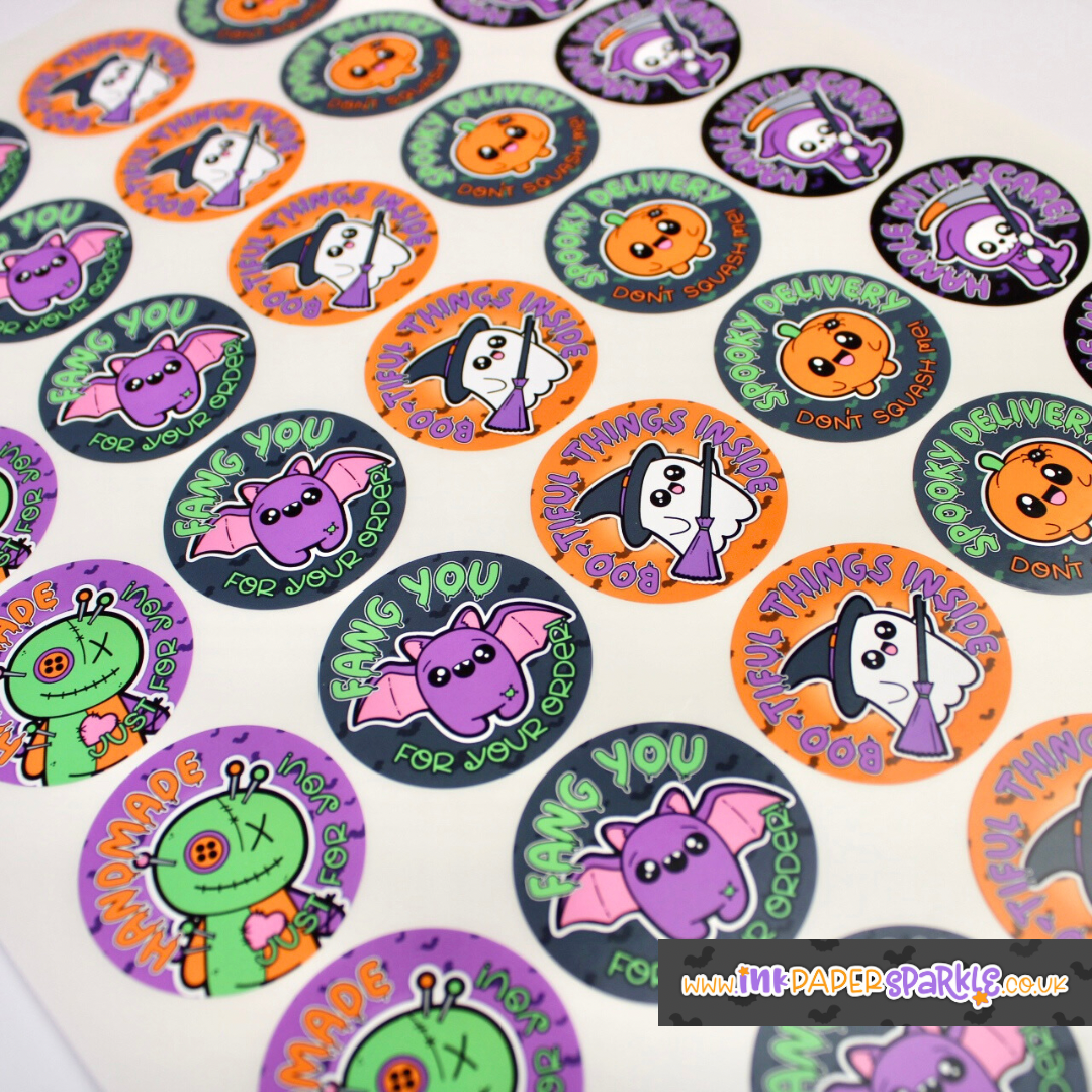 Kawaii Halloween Happy Post & Thank You Stickers