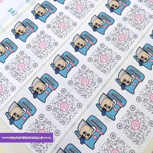 QR Code & Logo Stickers