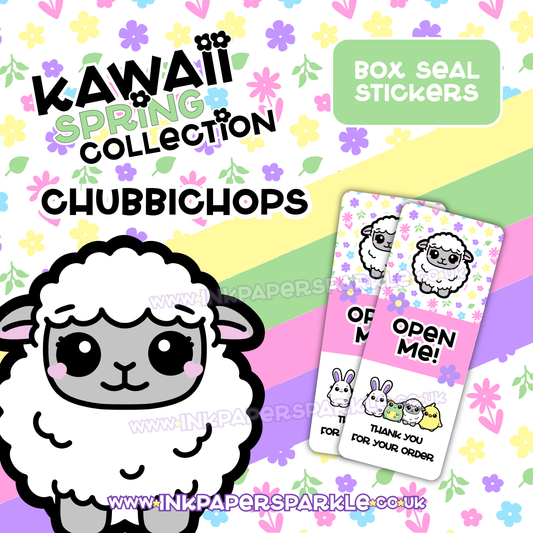 Kawaii Spring Box Seal Stickers