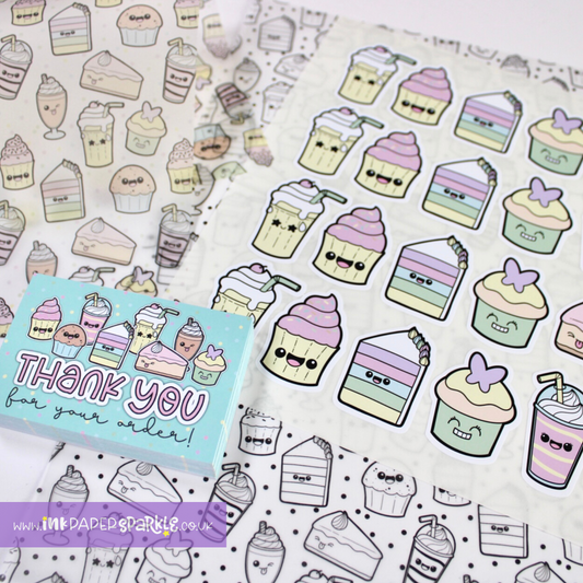 Cakes & Shakes Contour Cut Stickers