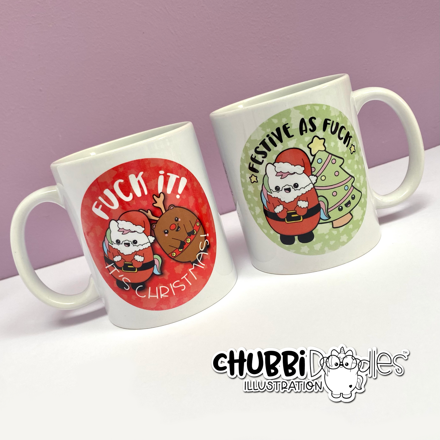 Sweary Christmas Mugs