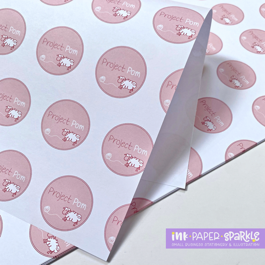 Logo Packaging Paper - White