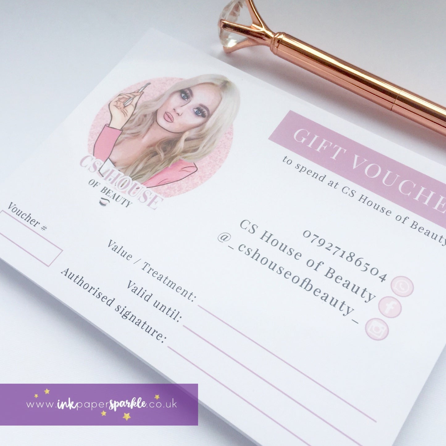 A6 Gift Vouchers (Variable Values)