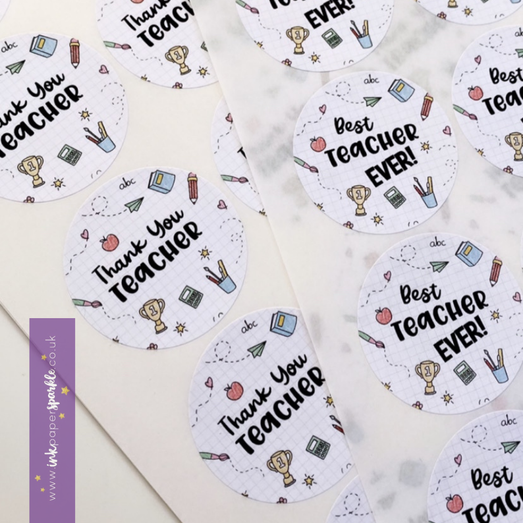 Thank You Teacher Stickers