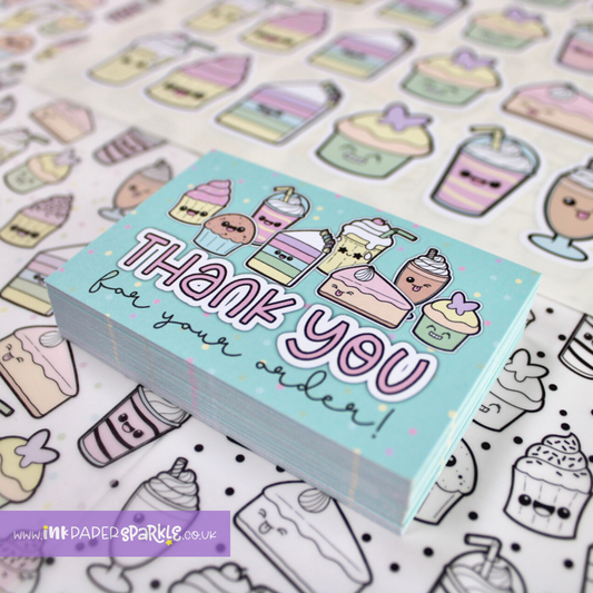 Cakes & Shakes Thank You Cards