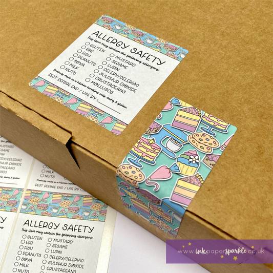 Cakey Doodles Allergy Labels