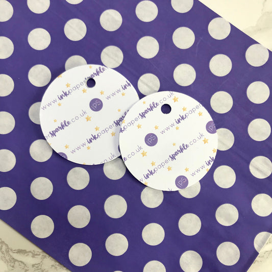 Circular Logo Swing Tags