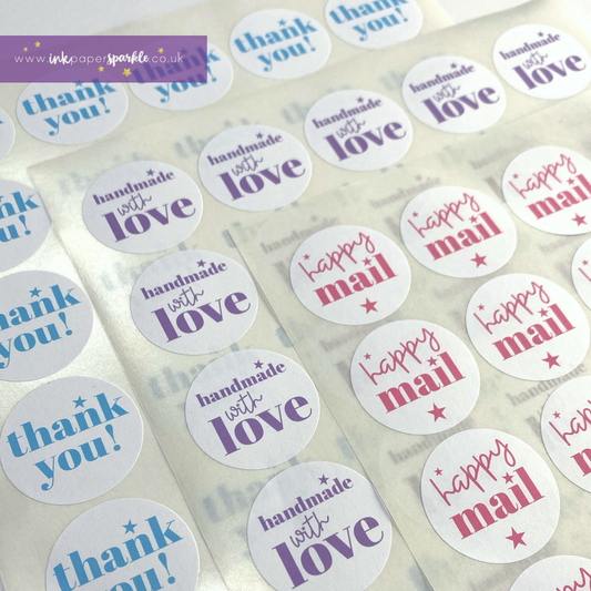 Happy Mail & Thank You Stickers