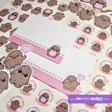 Sweet Potato Contour Cut Sticker Sheet