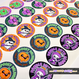 Kawaii Halloween Happy Post & Thank You Stickers