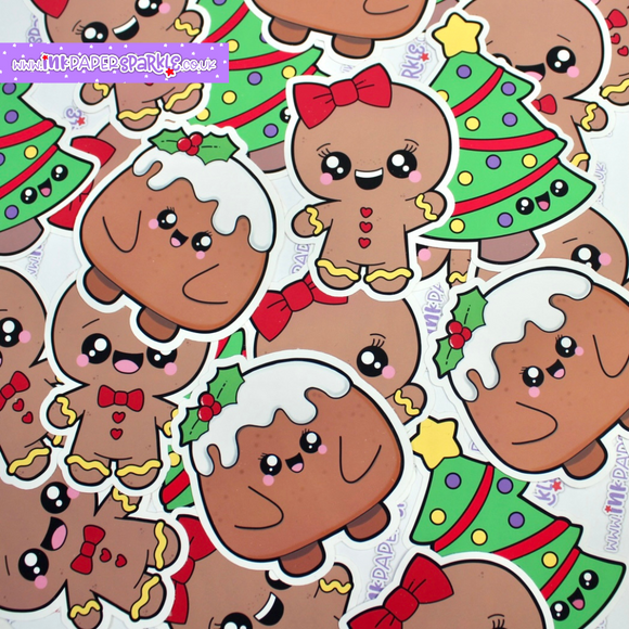 Cute Christmas Vinyl Sticker Pack