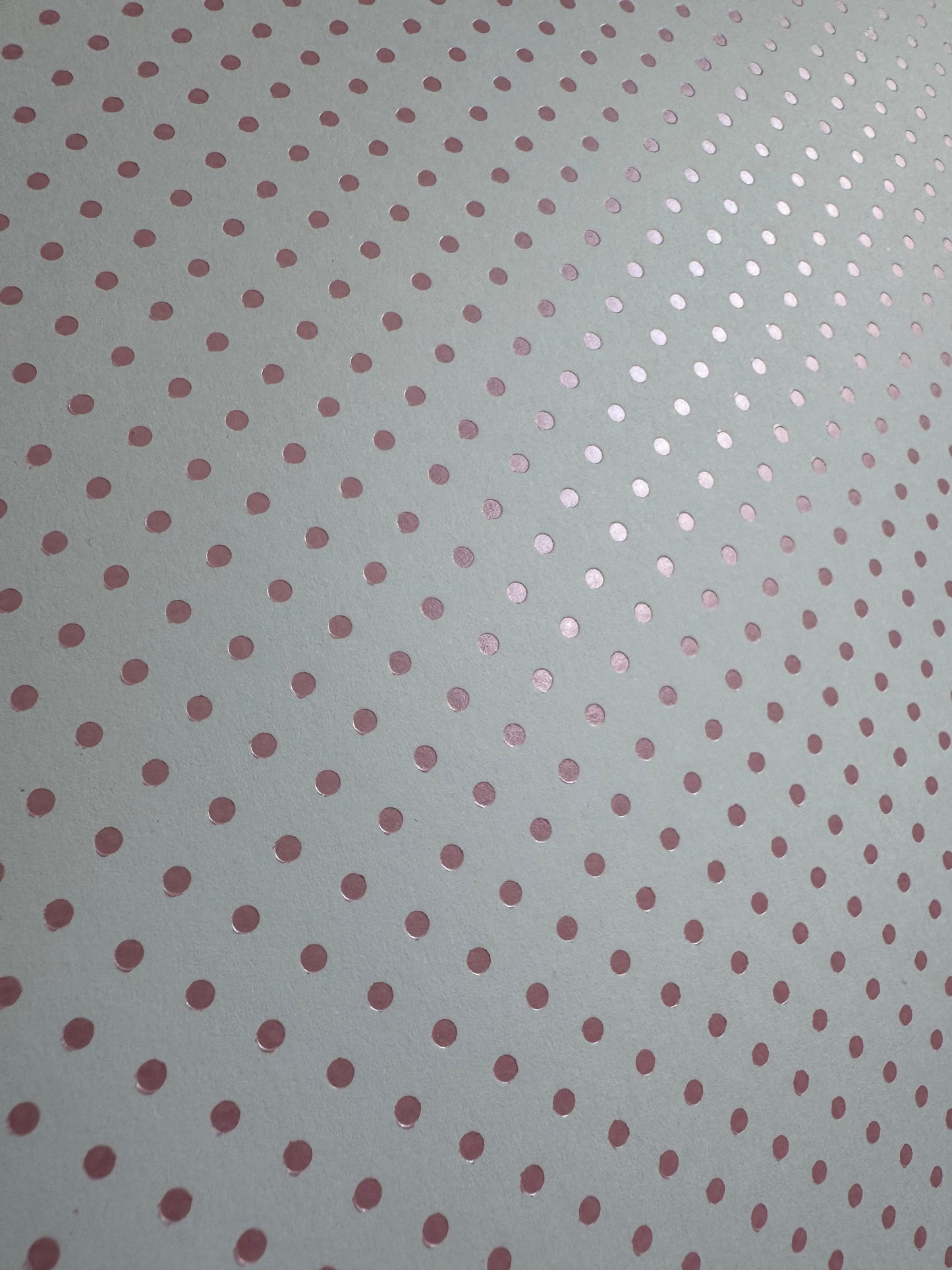 Box of foil polka dot card