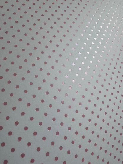 Box of foil polka dot card