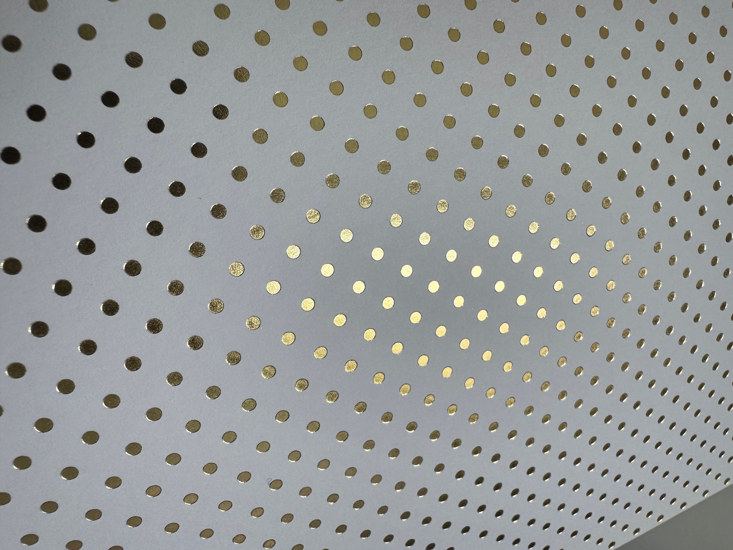 Box of foil polka dot card