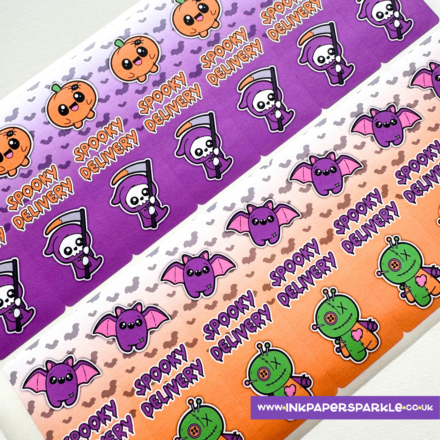Kawaii Halloween Box Seal Stickers