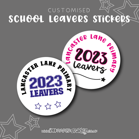 Custom School Leavers Stickers