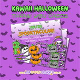 Kawaii Halloween Thank You Cards