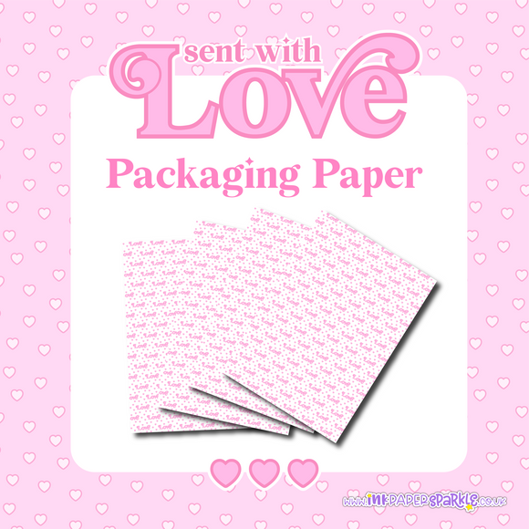 Sent With Love Packaging Paper - Translucent