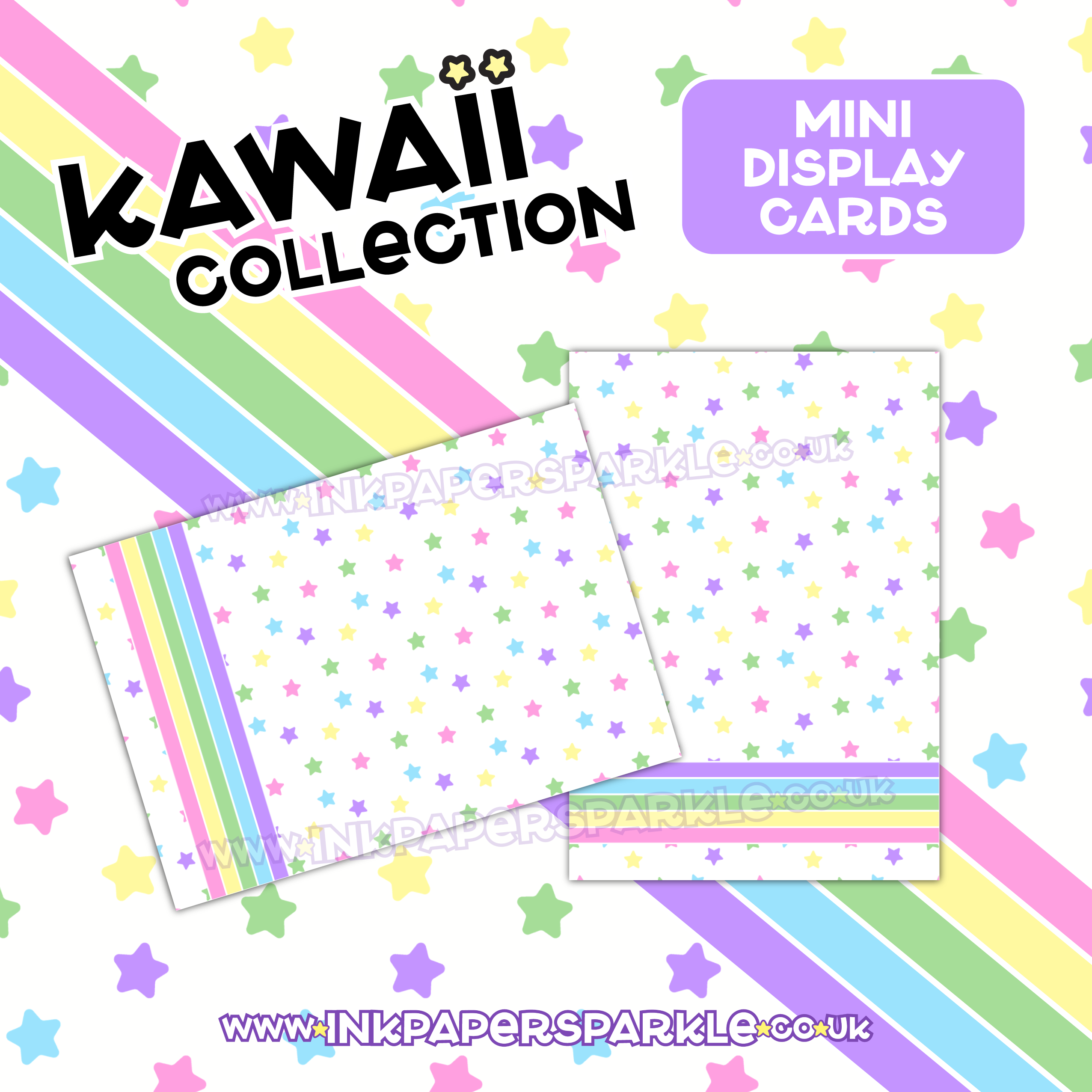 Card Display Mini Kawaii Mini Display Cards *New Designs* – Ink Paper Sparkle