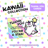 Kawaii Thank You Cards *New Designs*