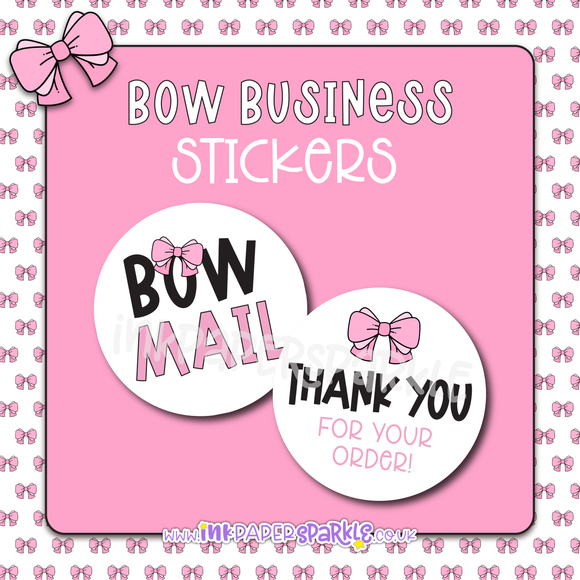 Bow Business Stickers