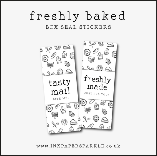 Freshly Baked Box Seal Stickers