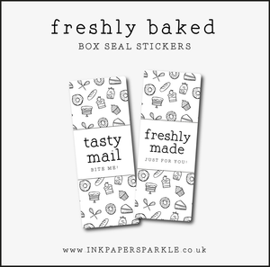 Freshly Baked Box Seal Stickers