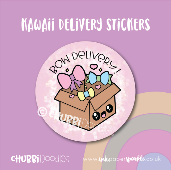 Kawaii Bow Delivery Stickers
