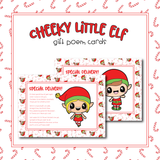 Cheeky Elf Gift Poem Cards