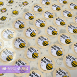 ChubbiBumble Bee Round Stickers