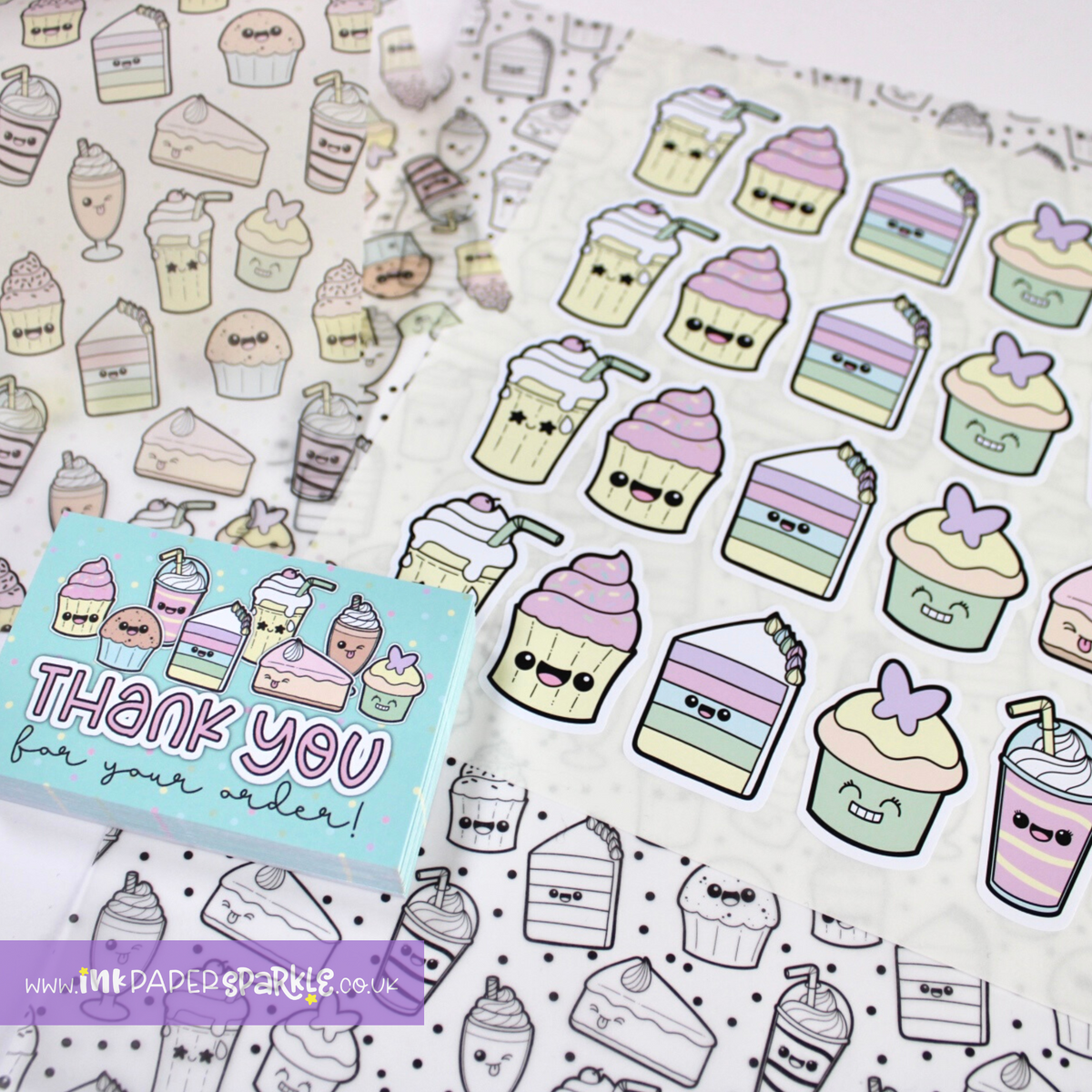 Shakes Sticker Design Cakes & Shakes Contour Cut Stickers – Ink Paper Sparkle