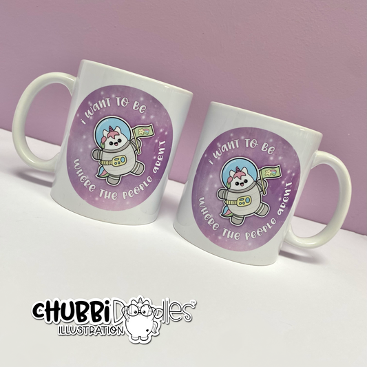 I Want To Be Where The People Aren't Mug