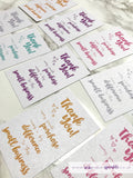 Pearlised Thank You Cards