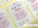 Wash Care Stickers