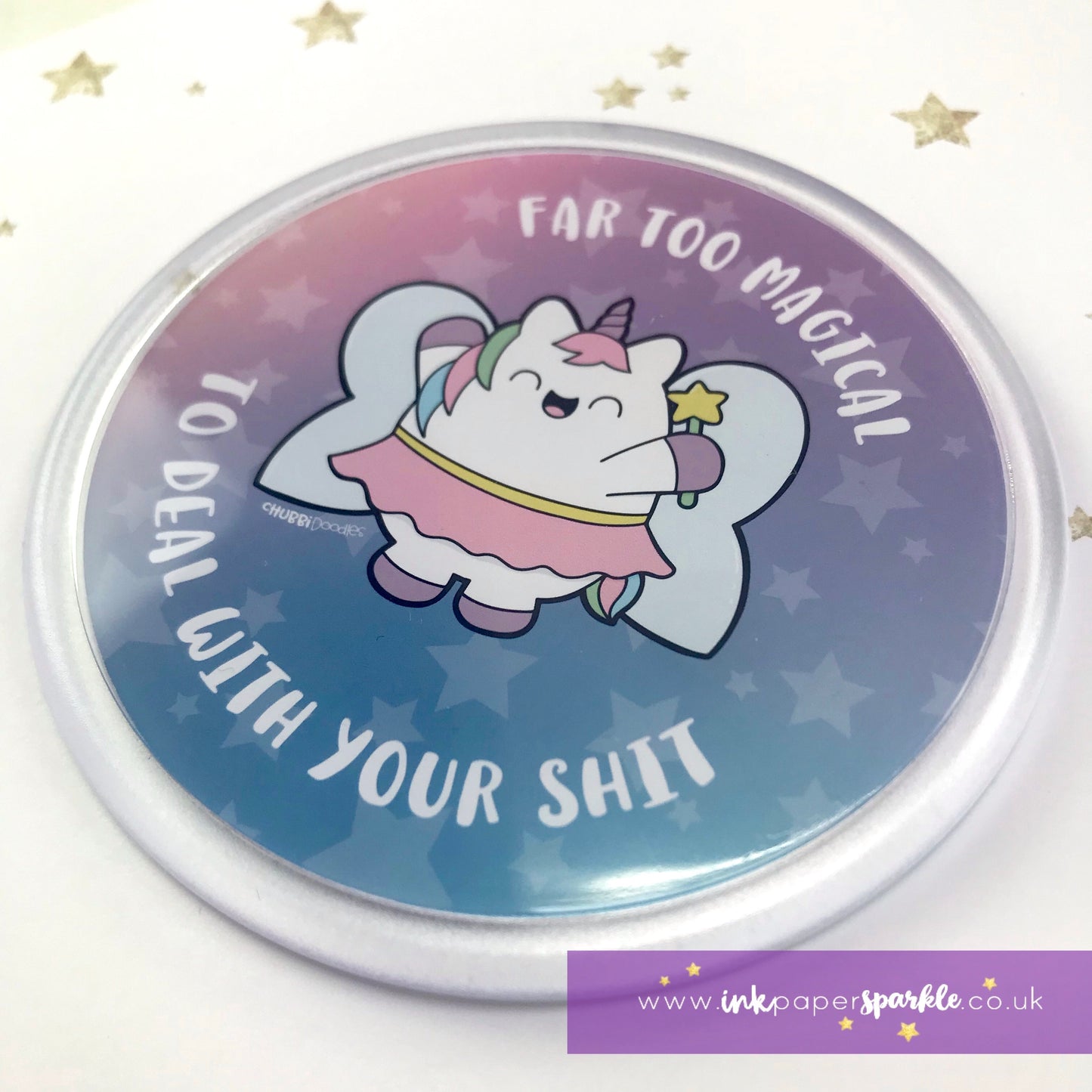 Sweary Chubbifairy Coaster