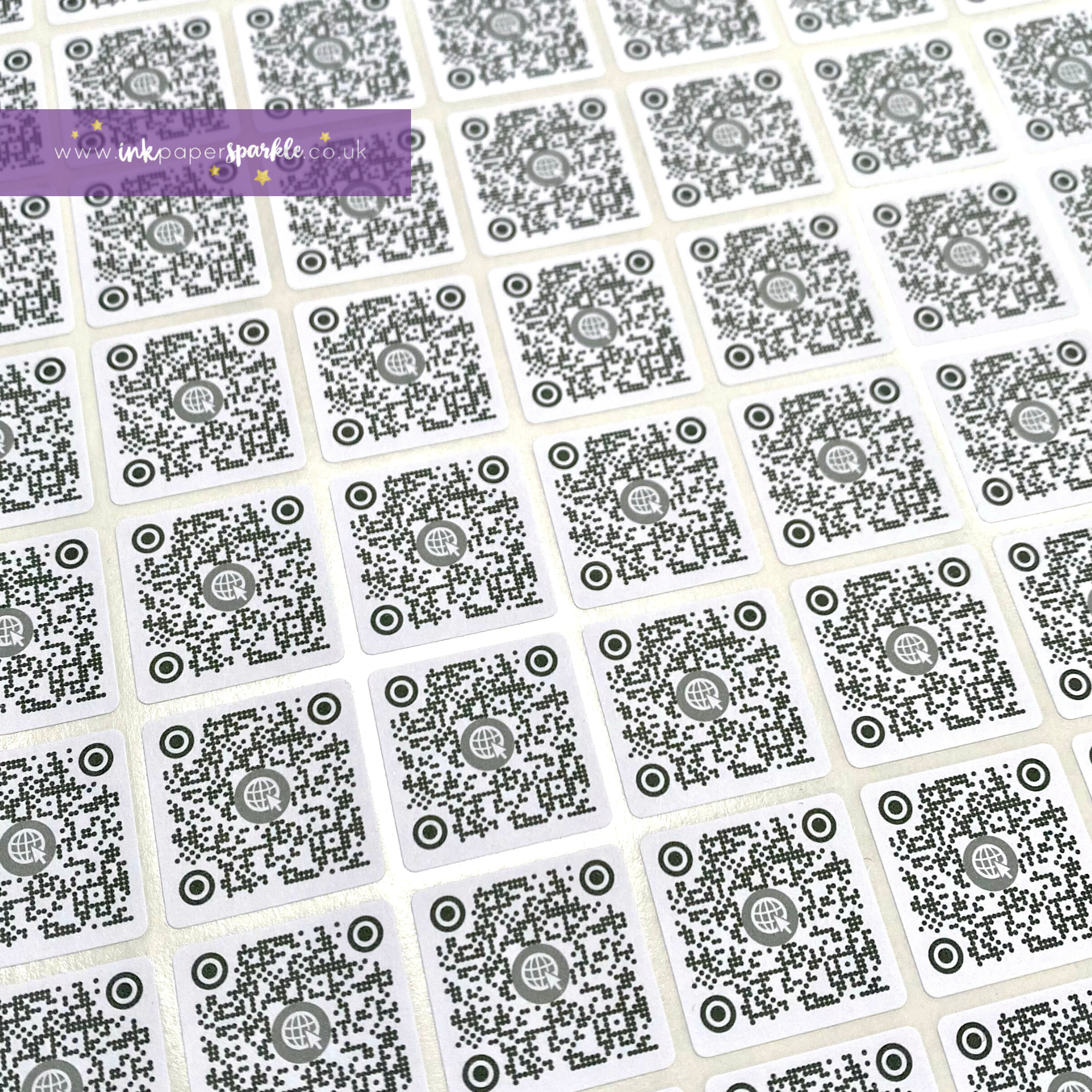Ink Qr Code QR Code Stickers – Ink Paper Sparkle