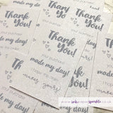 Pearlised Thank You Cards