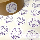 Recycling Stickers - Custom Colour
