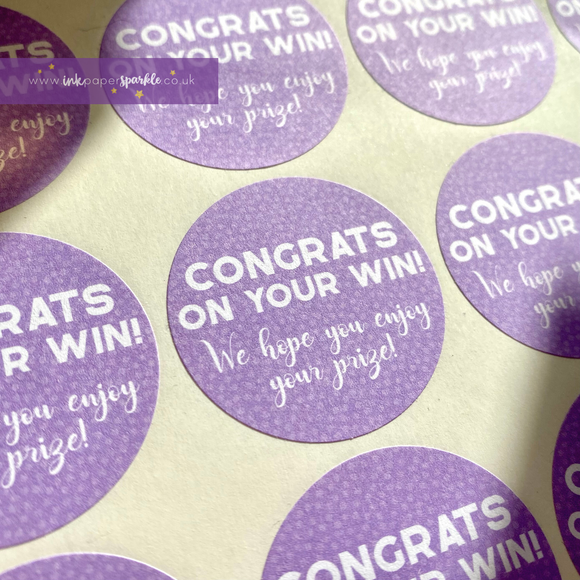 Congrats on your win Disguise Stickers