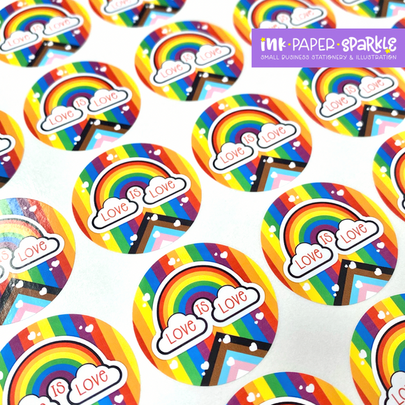 Love is Love Pride Stickers