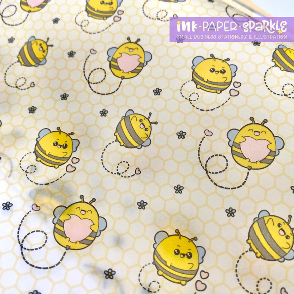 ChubbiBumble Bee Packaging Paper - Translucent