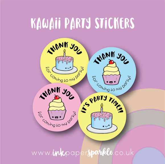 Kawaii Party Stickers