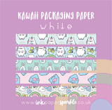 Kawaii Packaging Paper - White