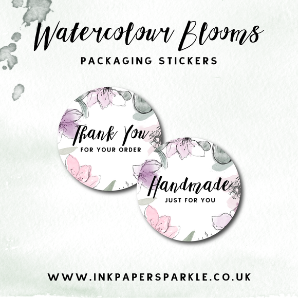 Watercolour Blooms Stickers